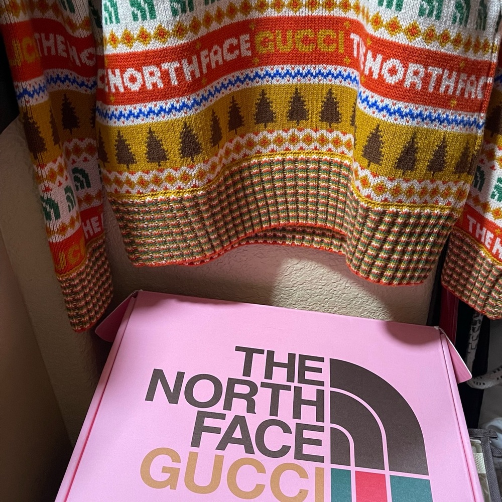 North face / Gucci collaboration sweater.
